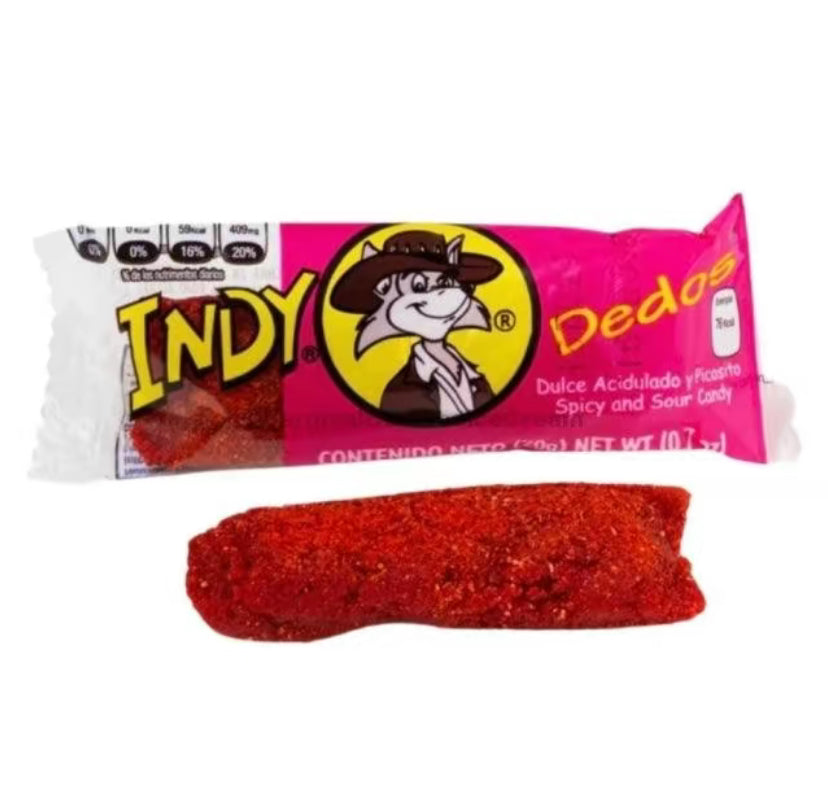 Indy Dedos | spicy sour candy | 12 pieces