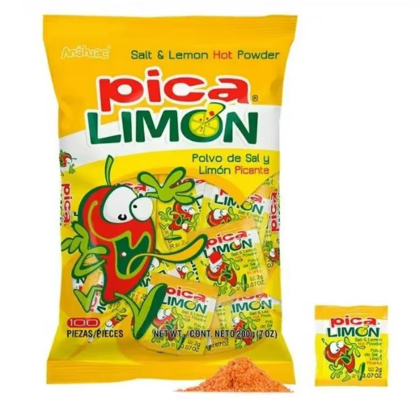 Pica Limon  spicy salt and lemon powder 100 pieces