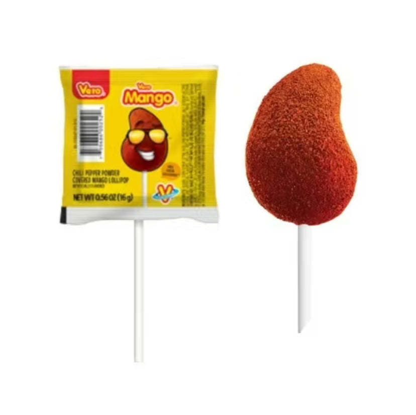 Vero Chili Mango lolipops. 40 count