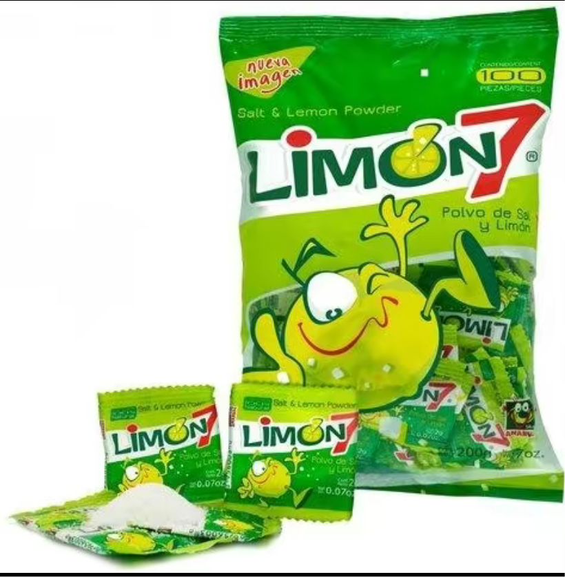 Limon 7 salt and lemon powder 100 pieces.