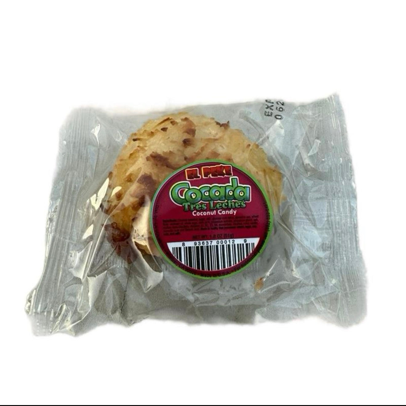 El Peke Cocada Tres Leches Coconut Candy Snack - Sweet & Crunchy Natural Coconut Treat for Snacking or Gifting