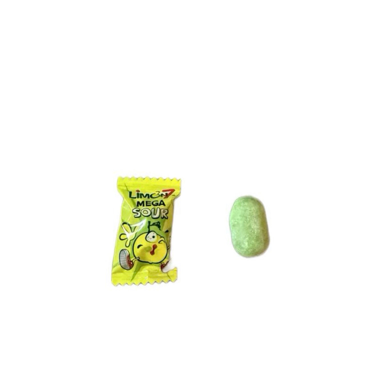 Limon 7 Mega Sour Lemon Flavor Hard Candy with Filled Powder Snack Sweet Sour