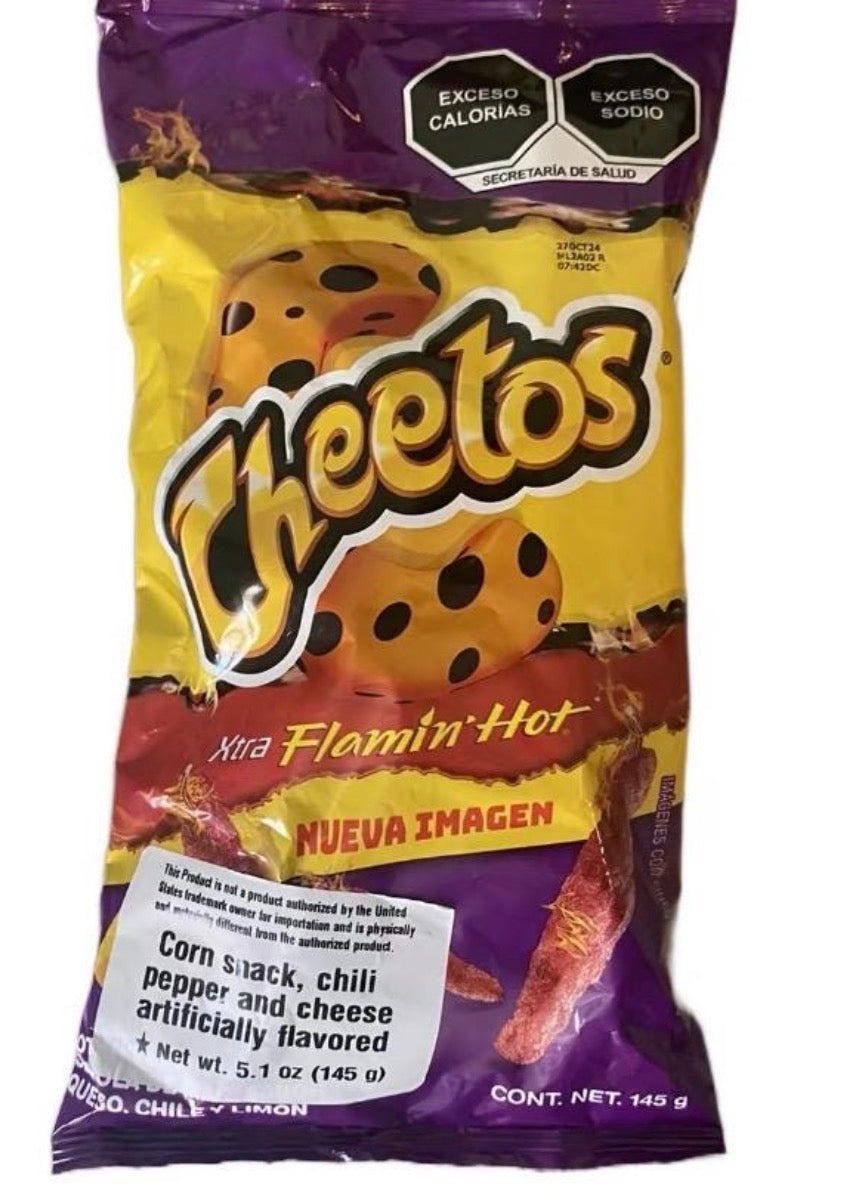 Mexican hot Cheetos 145grams